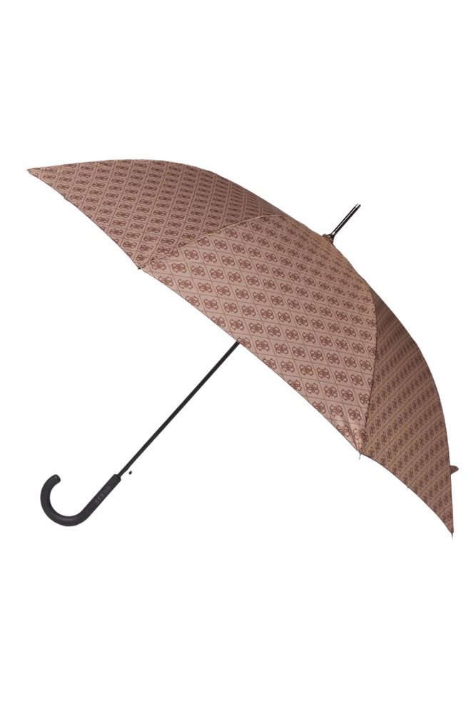 GUESS REGULAR UMBRELLA ΑΞΕΣΟΥΑΡ ΟΜΠΡΕΛΑ ΓΥΝΑΙΚΕΙΑ LATTE