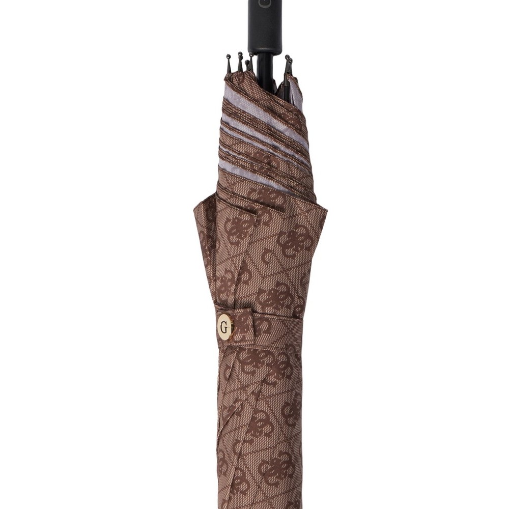 GUESS REGULAR UMBRELLA ΑΞΕΣΟΥΑΡ ΟΜΠΡΕΛΑ ΓΥΝΑΙΚΕΙΑ LATTE