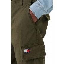 TOMMY JEANS SONNY COTTON CANVAS CARGO ΠΑΝΤΕΛΟΝΙ ΑΝΔΡΙΚΟ DARK GREEN