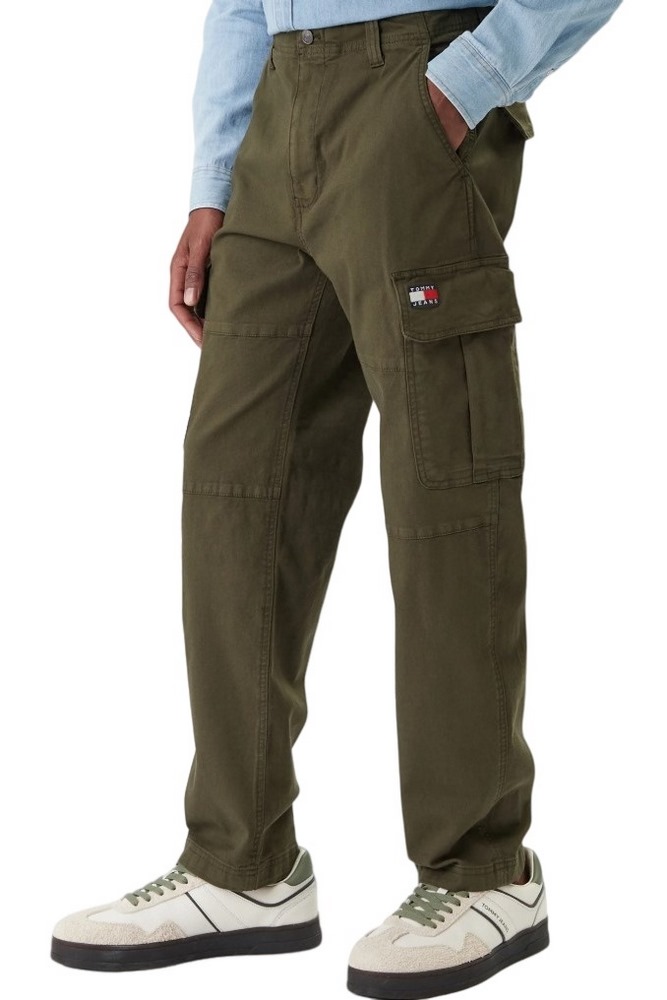 TOMMY JEANS SONNY COTTON CANVAS CARGO ΠΑΝΤΕΛΟΝΙ ΑΝΔΡΙΚΟ DARK GREEN