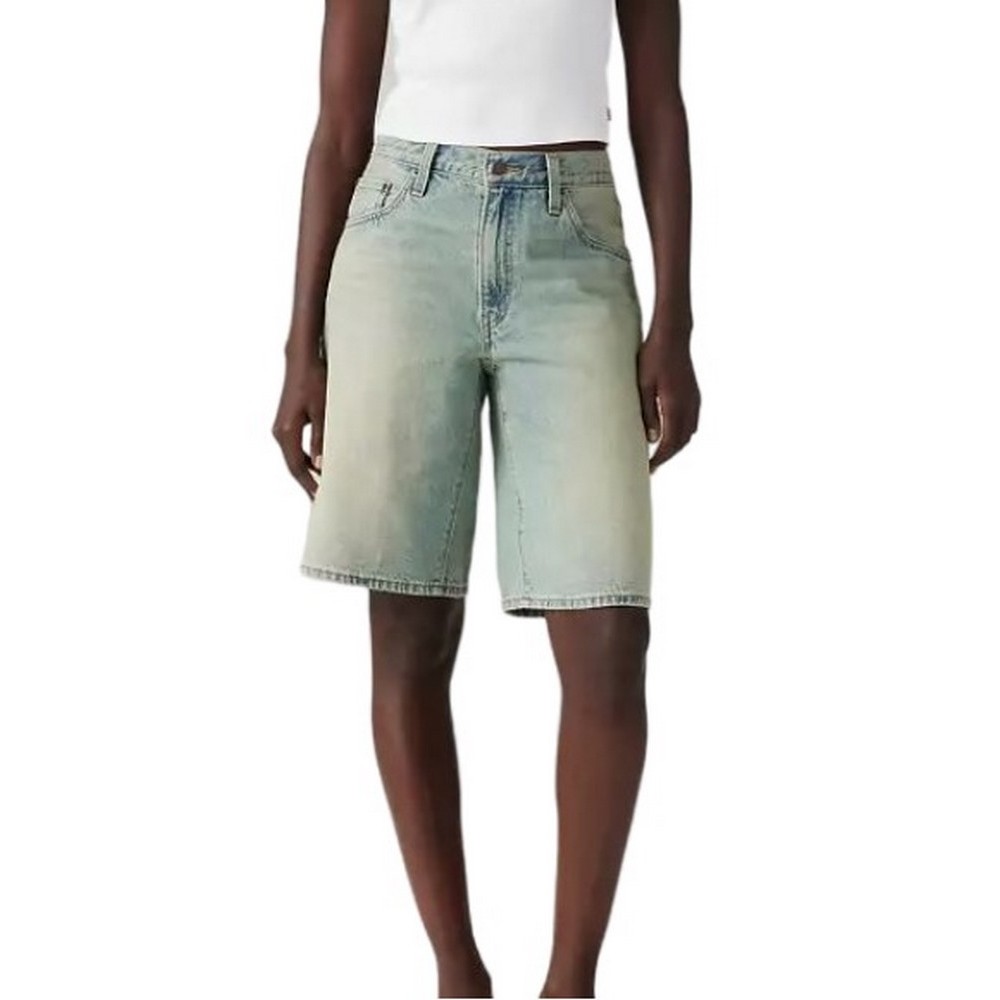 LEVIS BAGGY DAD JORT 000MJ0002 ΒΕΡΜΟΥΔΑ ΓΥΝΑΙΚΕΙΑ LIGHT DENIM
