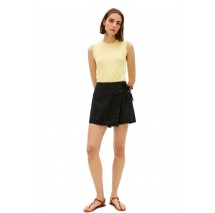 TOMMY JEANS LINEN SKORT ΣΟΡΤΣ ΓΥΝΑΙΚΕΙΟ BLACK