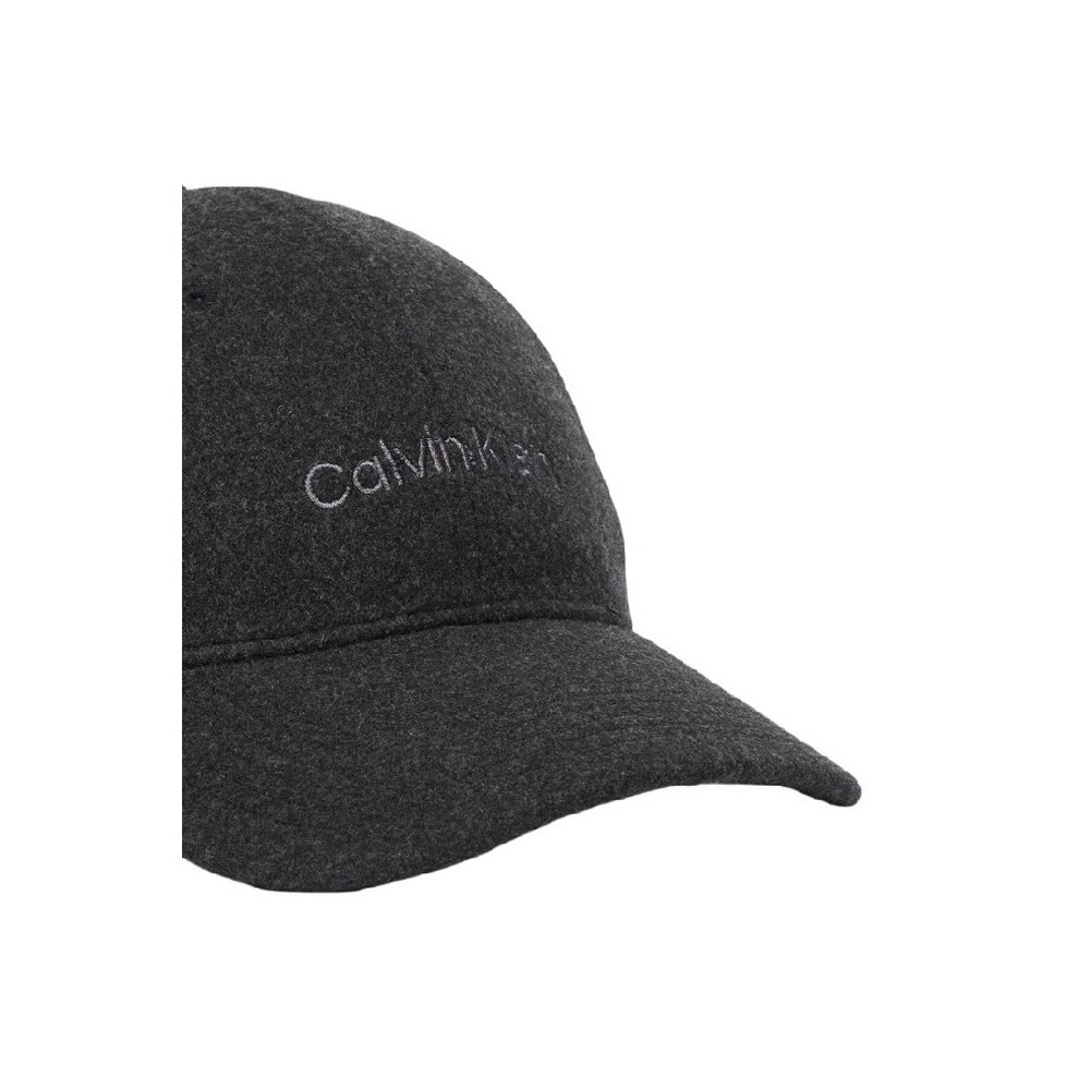 CALVIN KLEIN EMBROIDERED TITLECASE LOGO FELT ΚΑΠΕΛΟ ΓΥΝΑΙΚΕΙΟ BLACK