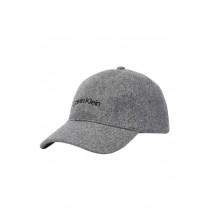 CALVIN KLEIN EMBROIDERED TITLECASE LOGO FELT ΚΑΠΕΛΟ ΓΥΝΑΙΚΕΙΟ GREY