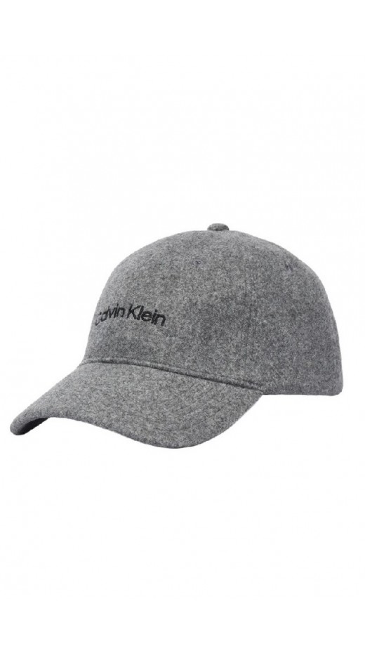 CALVIN KLEIN EMBROIDERED TITLECASE LOGO FELT ΚΑΠΕΛΟ ΓΥΝΑΙΚΕΙΟ GREY
