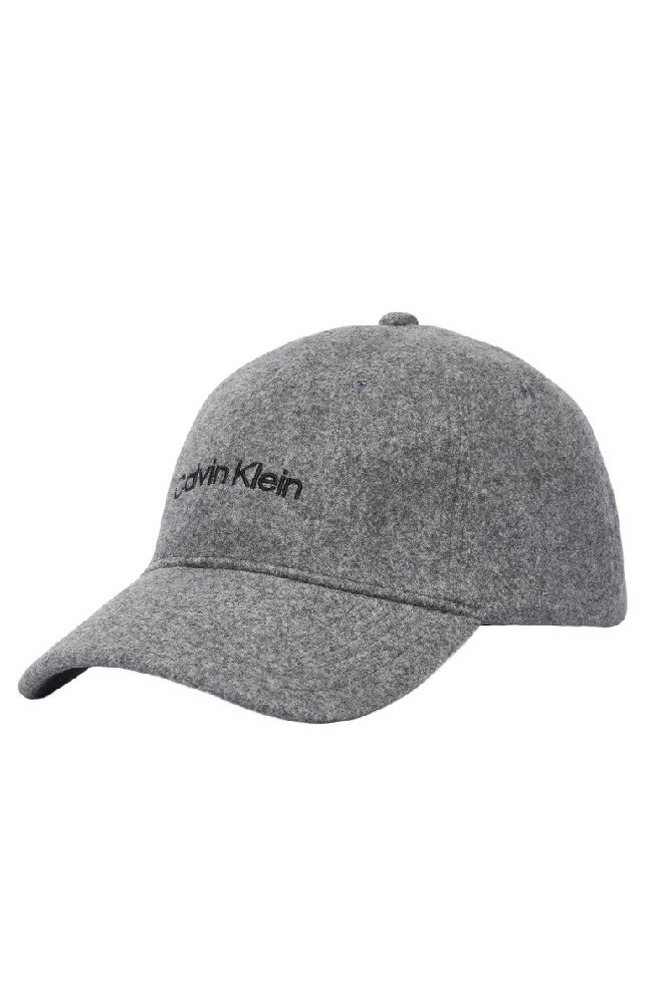 CALVIN KLEIN EMBROIDERED TITLECASE LOGO FELT ΚΑΠΕΛΟ ΓΥΝΑΙΚΕΙΟ GREY