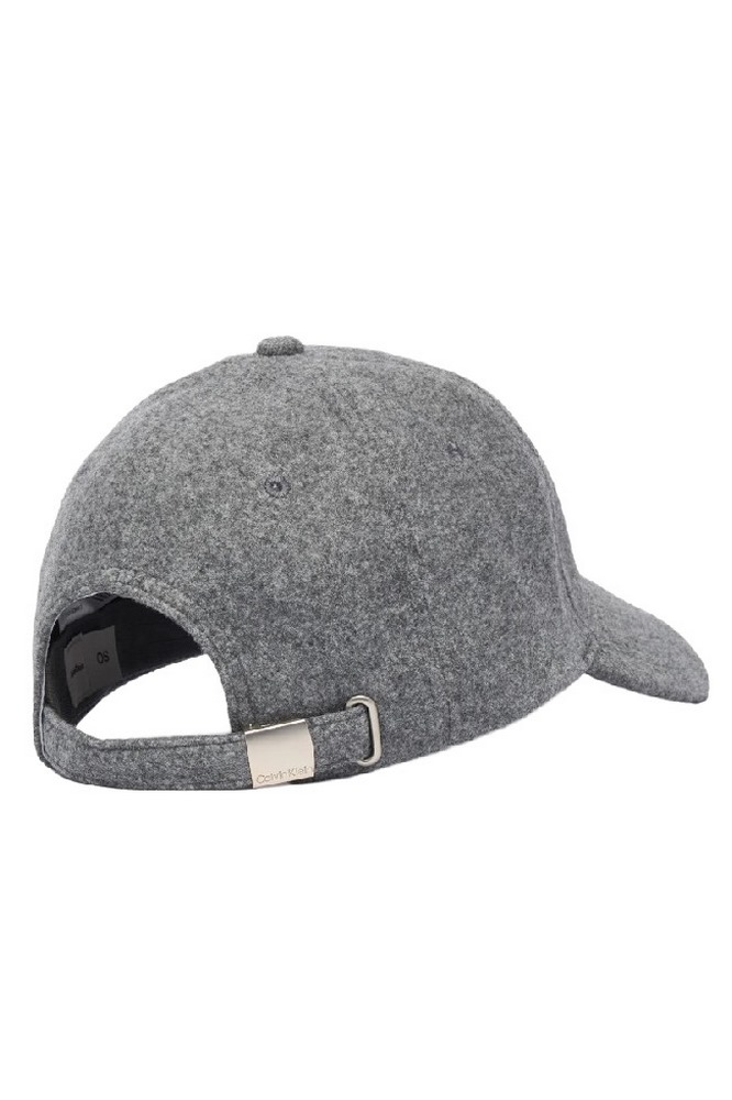 CALVIN KLEIN EMBROIDERED TITLECASE LOGO FELT ΚΑΠΕΛΟ ΓΥΝΑΙΚΕΙΟ GREY