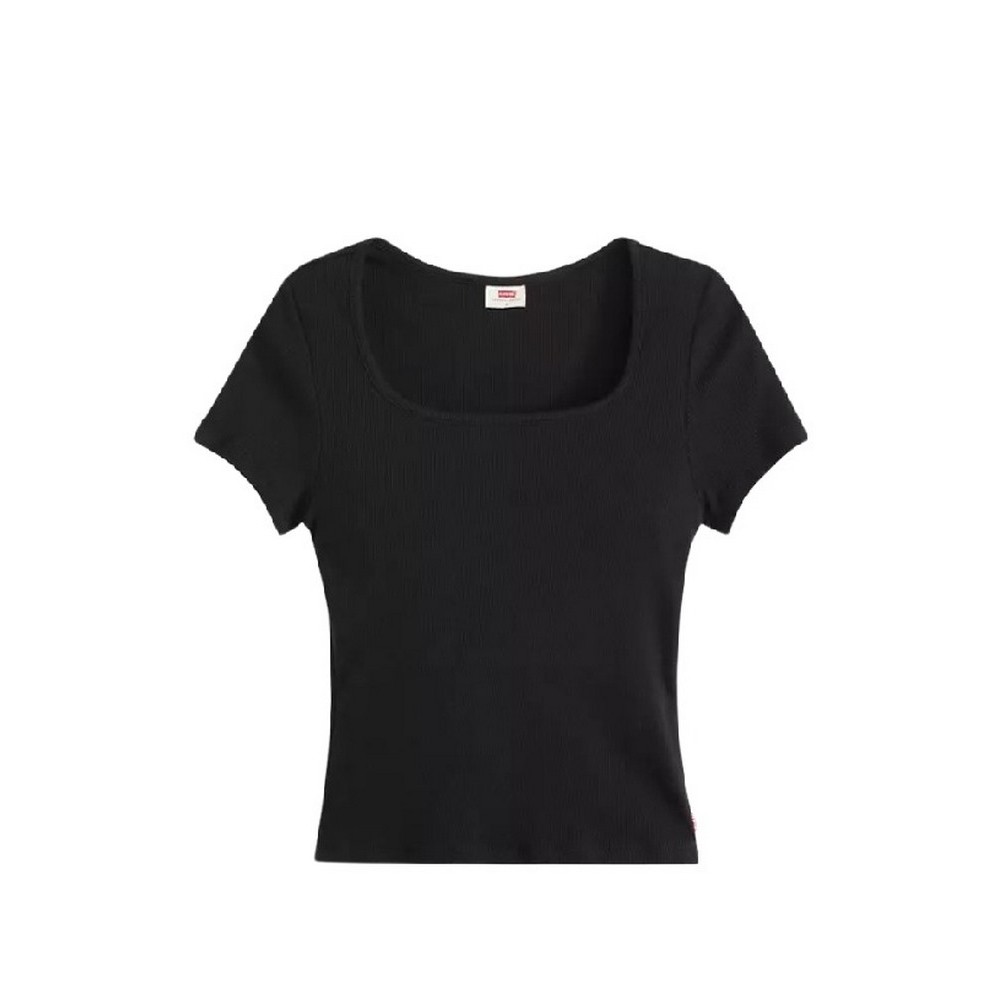 LEVIS® ESSENTIAL SQRD NECK TEE T-SHIRT ΜΠΛΟΥΖΑ ΓΥΝΑΙΚΕΙΑ BLACK