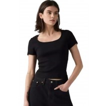 LEVIS® ESSENTIAL SQRD NECK TEE T-SHIRT ΜΠΛΟΥΖΑ ΓΥΝΑΙΚΕΙΑ BLACK