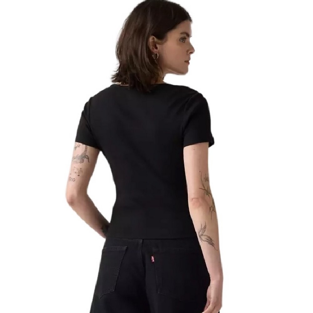 LEVIS® ESSENTIAL SQRD NECK TEE T-SHIRT ΜΠΛΟΥΖΑ ΓΥΝΑΙΚΕΙΑ BLACK
