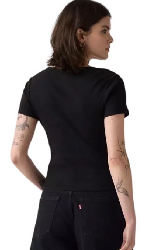 LEVIS® ESSENTIAL SQRD NECK TEE T-SHIRT ΜΠΛΟΥΖΑ ΓΥΝΑΙΚΕΙΑ BLACK