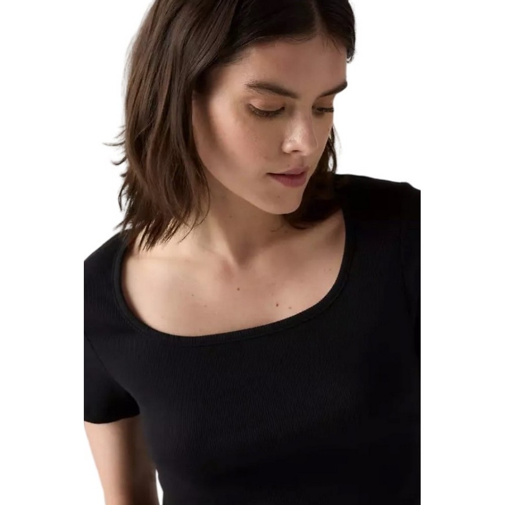 LEVIS® ESSENTIAL SQRD NECK TEE T-SHIRT ΜΠΛΟΥΖΑ ΓΥΝΑΙΚΕΙΑ BLACK