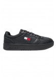 TOMMY JEANS CUPSOLE LEATHER ESS ΠΑΠΟΥΤΣΙ ΑΝΔΡΙΚΟ BLACK