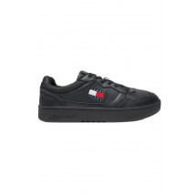 TOMMY JEANS CUPSOLE LEATHER ESS ΠΑΠΟΥΤΣΙ ΑΝΔΡΙΚΟ BLACK