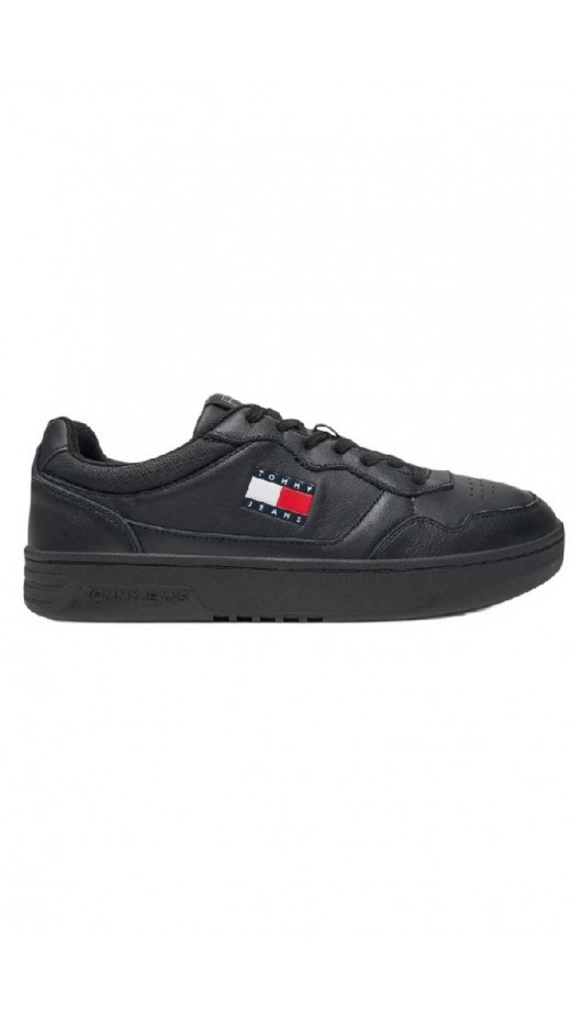 TOMMY JEANS CUPSOLE LEATHER ESS ΠΑΠΟΥΤΣΙ ΑΝΔΡΙΚΟ BLACK