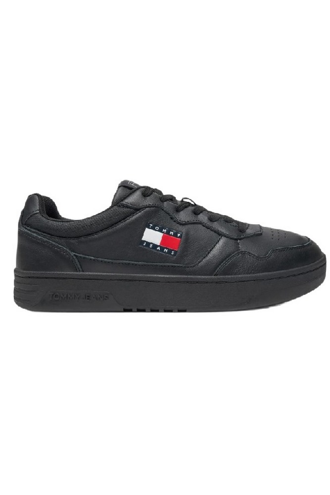 TOMMY JEANS CUPSOLE LEATHER ESS ΠΑΠΟΥΤΣΙ ΑΝΔΡΙΚΟ BLACK