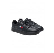 TOMMY JEANS CUPSOLE LEATHER ESS ΠΑΠΟΥΤΣΙ ΑΝΔΡΙΚΟ BLACK