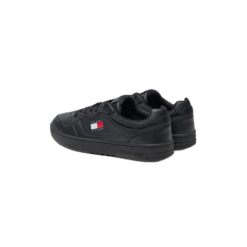 TOMMY JEANS CUPSOLE LEATHER ESS ΠΑΠΟΥΤΣΙ ΑΝΔΡΙΚΟ BLACK