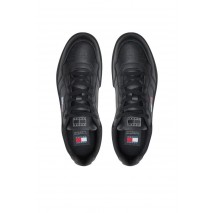TOMMY JEANS CUPSOLE LEATHER ESS ΠΑΠΟΥΤΣΙ ΑΝΔΡΙΚΟ BLACK