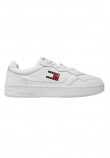 TOMMY JEANS CUPSOLE LEATHER ESS ΠΑΠΟΥΤΣΙ ΑΝΔΡΙΚΟ WHITE