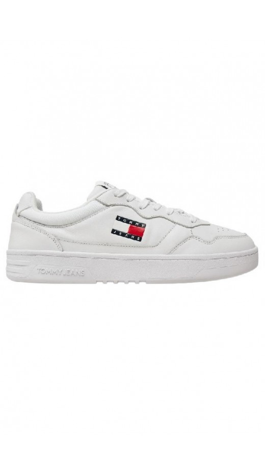 TOMMY JEANS CUPSOLE LEATHER ESS ΠΑΠΟΥΤΣΙ ΑΝΔΡΙΚΟ WHITE