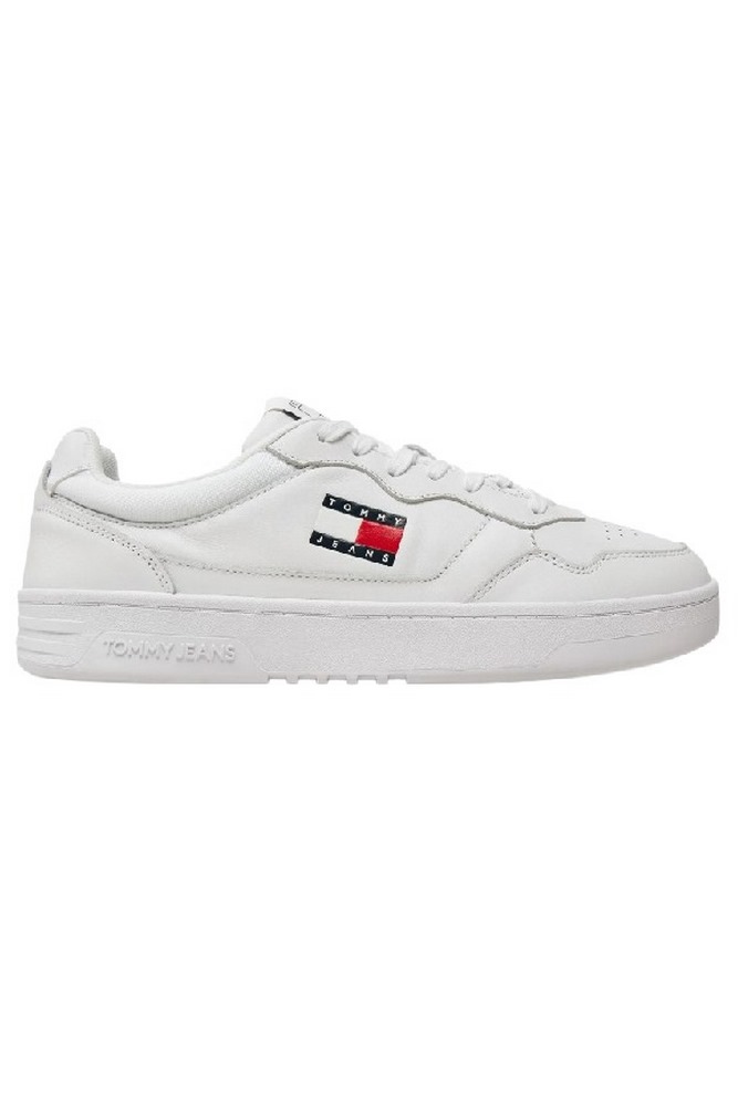 TOMMY JEANS CUPSOLE LEATHER ESS ΠΑΠΟΥΤΣΙ ΑΝΔΡΙΚΟ WHITE