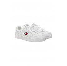 TOMMY JEANS CUPSOLE LEATHER ESS ΠΑΠΟΥΤΣΙ ΑΝΔΡΙΚΟ WHITE