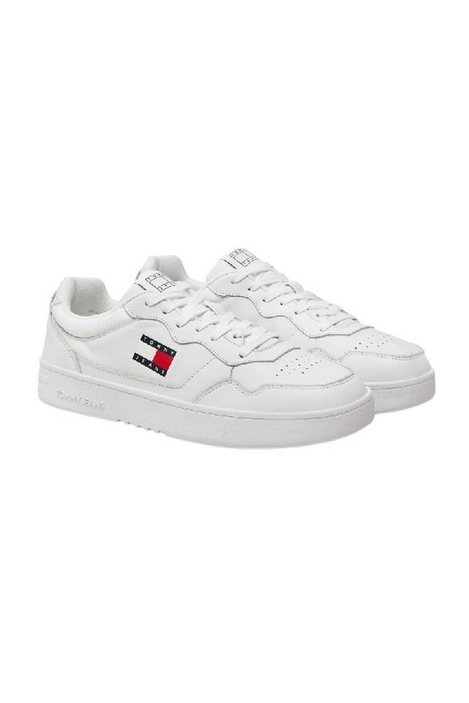 TOMMY JEANS CUPSOLE LEATHER ESS ΠΑΠΟΥΤΣΙ ΑΝΔΡΙΚΟ WHITE