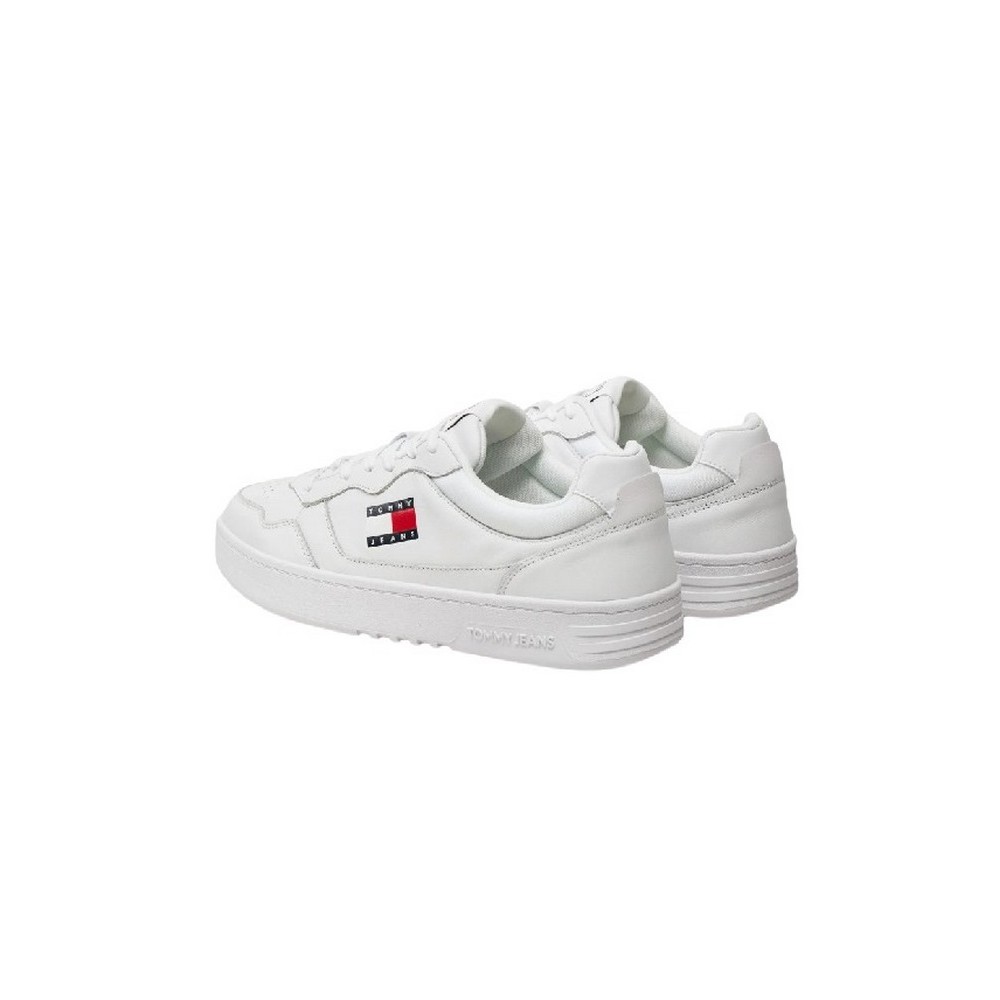 TOMMY JEANS CUPSOLE LEATHER ESS ΠΑΠΟΥΤΣΙ ΑΝΔΡΙΚΟ WHITE
