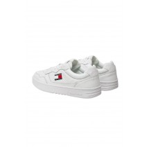 TOMMY JEANS CUPSOLE LEATHER ESS ΠΑΠΟΥΤΣΙ ΑΝΔΡΙΚΟ WHITE