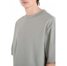 CALVIN KLEIN JEANS RLXD COOLING PIQUE EMBOSSED T-SHIRT ΜΠΛΟΥΖΑ ΑΝΔΡΙΚΗ KHAKI