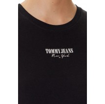 TOMMY JEANS SLIM ESSENTIAL LOGO2 TEE T-SHIRT ΜΠΛΟΥΖΑ ΓΥΝΑΙΚΕΙΑ BLACK