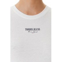 TOMMY JEANS SLIM ESSENTIAL LOGO2 TEE T-SHIRT ΜΠΛΟΥΖΑ ΓΥΝΑΙΚΕΙΑ WHITE