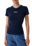 TOMMY JEANS SLIM ESSENTIAL LOGO2 TEE T-SHIRT ΜΠΛΟΥΖΑ ΓΥΝΑΙΚΕΙΑ NAVY