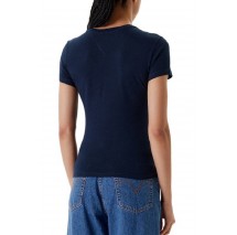 TOMMY JEANS SLIM ESSENTIAL LOGO2 TEE T-SHIRT ΜΠΛΟΥΖΑ ΓΥΝΑΙΚΕΙΑ NAVY