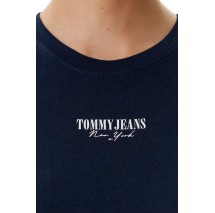 TOMMY JEANS SLIM ESSENTIAL LOGO2 TEE T-SHIRT ΜΠΛΟΥΖΑ ΓΥΝΑΙΚΕΙΑ NAVY