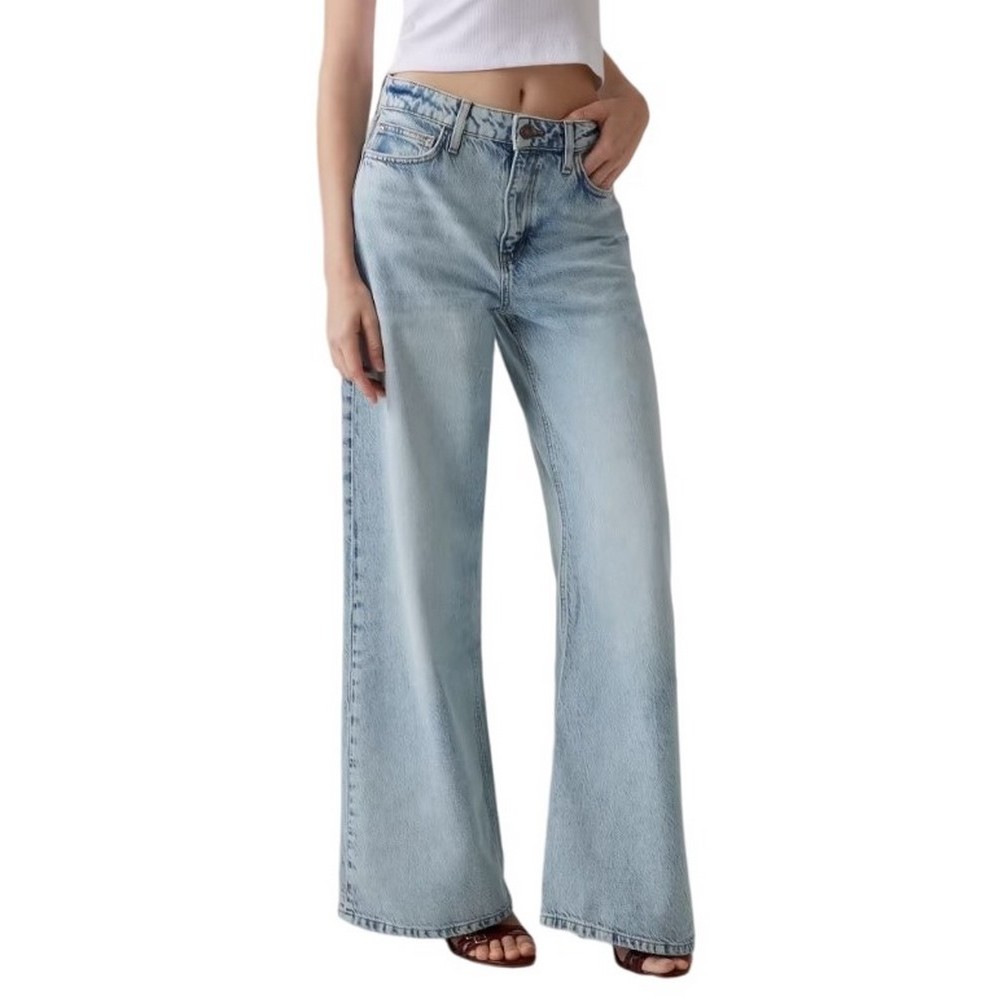GUESS BELLFLOWER ΠΑΝΤΕΛΟΝΙ ΓΥΝΑΙΚΕΙΟ LIGHT DENIM