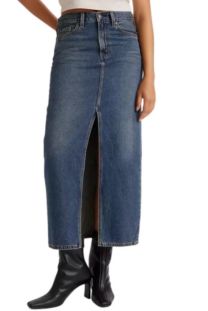 LEVIS ANKLE COLUMN SKIRT A75120005 ΦΟΥΣΤΑ ΓΥΝΑΙΚΕΙΑ DARK INDIGO
