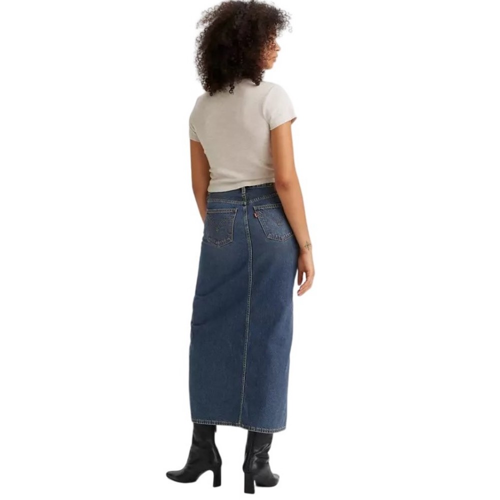 LEVIS ANKLE COLUMN SKIRT A75120005 ΦΟΥΣΤΑ ΓΥΝΑΙΚΕΙΑ DARK INDIGO