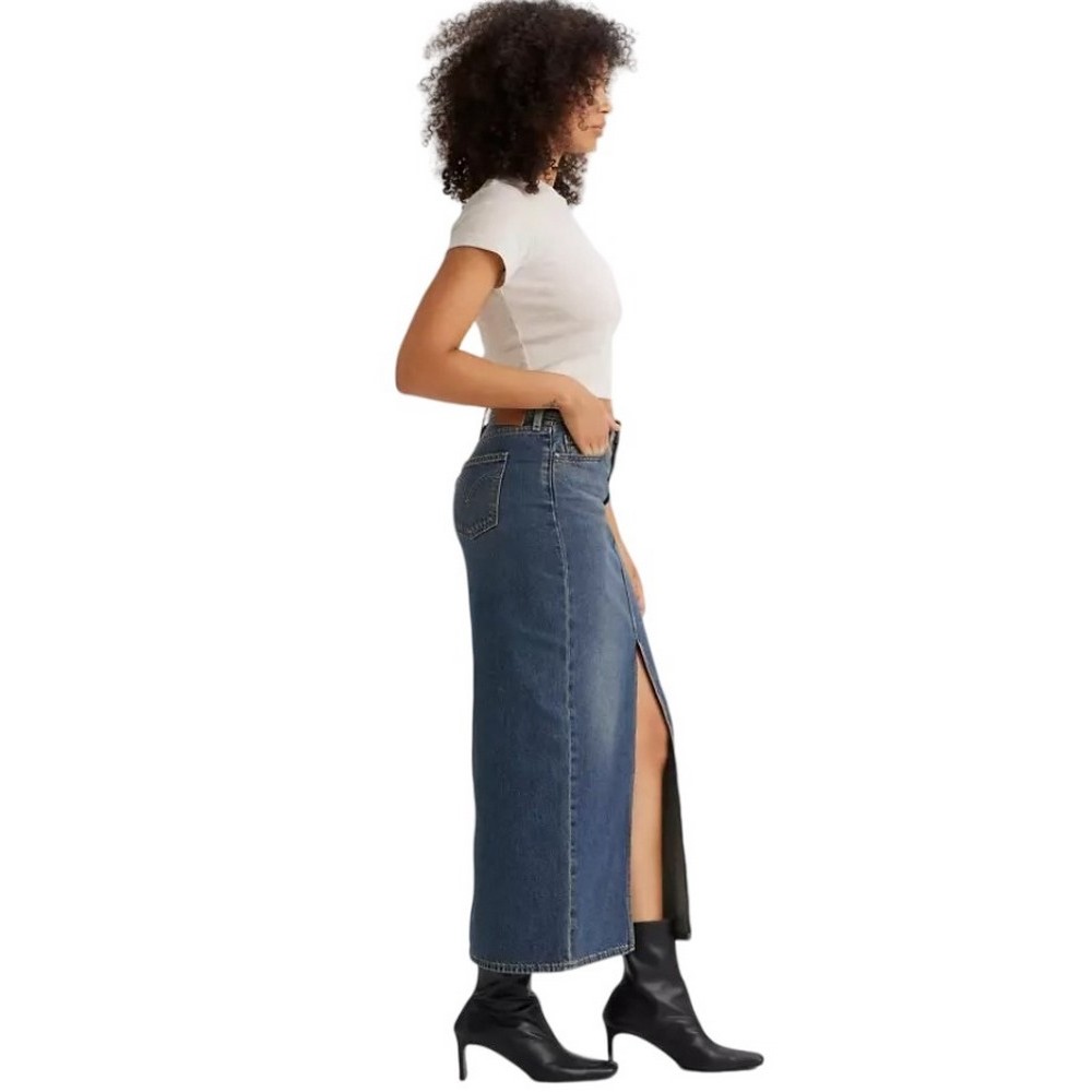 LEVIS ANKLE COLUMN SKIRT A75120005 ΦΟΥΣΤΑ ΓΥΝΑΙΚΕΙΑ DARK INDIGO