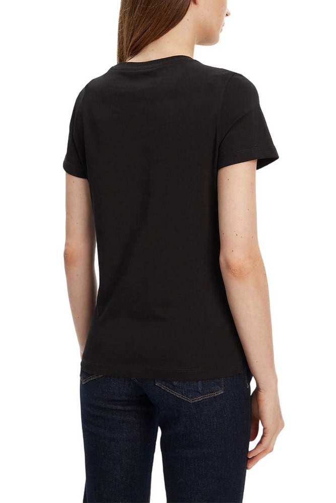 GUESS PEARLS LOVE TRIANGLE TEE T-SHIRT ΜΠΛΟΥΖΑ ΓΥΝΑΙΚΕΙΑ BLACK