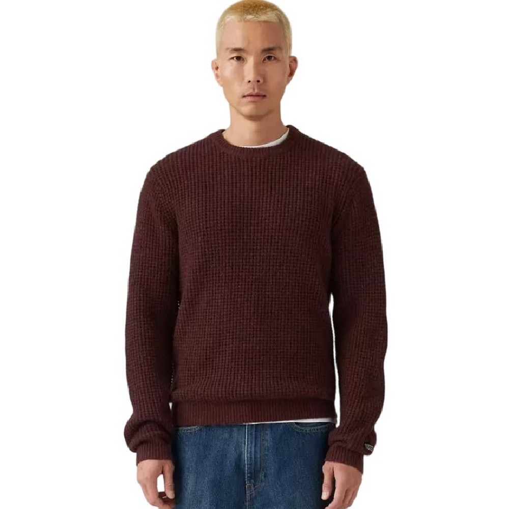 LEVIS PRESIDIO CREW ΜΠΛΟΥΖΑ ΠΛΕΚΤΗ ΑΝΔΡΙΚΗ BORDEAUX