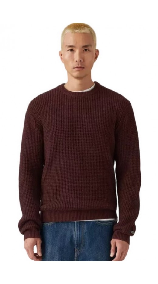 LEVIS PRESIDIO CREW ΜΠΛΟΥΖΑ ΠΛΕΚΤΗ ΑΝΔΡΙΚΗ BORDEAUX