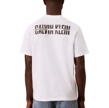 CALVIN KLEIN JEANS EASY 20S RETRO CALVIN BACK GR T-SHIRT ΜΠΛΟΥΖΑ ΑΝΔΡΙΚΗ BRIGHT WHITE