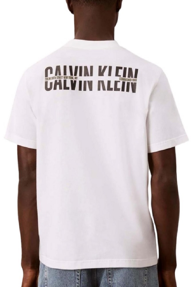 CALVIN KLEIN JEANS EASY 20S RETRO CALVIN BACK GR T-SHIRT ΜΠΛΟΥΖΑ ΑΝΔΡΙΚΗ BRIGHT WHITE