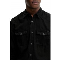 TOMMY JEANS WESTERN SHIRT EI4089 ΠΟΥΚΑΜΙΣΟ ΑΝΔΡΙΚΟ DENIM BLACK