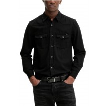 TOMMY JEANS WESTERN SHIRT EI4089 ΠΟΥΚΑΜΙΣΟ ΑΝΔΡΙΚΟ DENIM BLACK