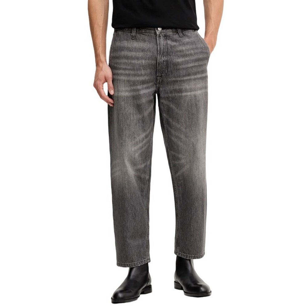 CALVIN KLEIN JEANS EASY FIT TUMBLED BLACK JEAN ΠΑΝΤΕΛΟΝΙ ΑΝΔΡΙΚΟ BLACK