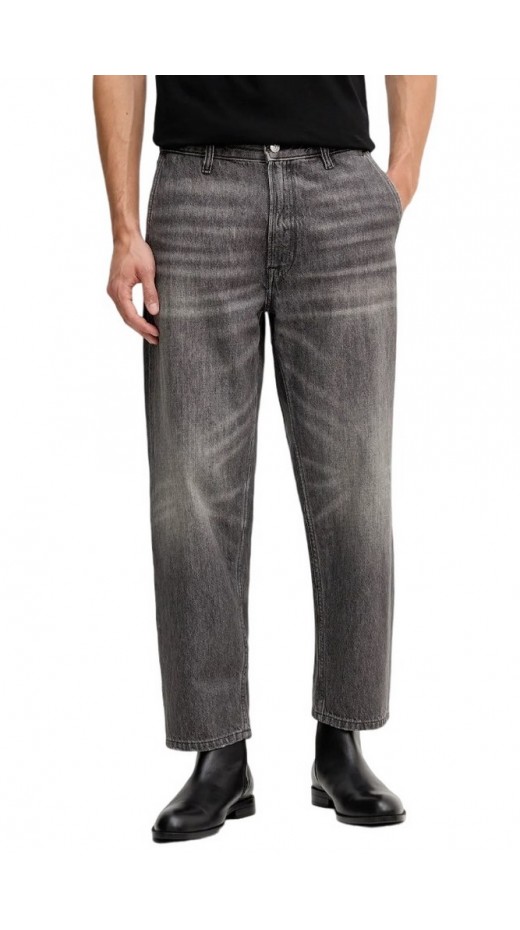 CALVIN KLEIN JEANS EASY FIT TUMBLED BLACK JEAN ΠΑΝΤΕΛΟΝΙ ΑΝΔΡΙΚΟ BLACK