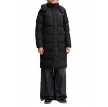 CALVIN KLEIN JEANS MONOLOGO NON-DOWN LONG PUFFER ΜΠΟΥΦΑΝ ΓΥΝΑΙΚΕΙΟ BLACK